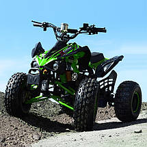 Квадроцикл електричний дитячий підлітковий Profi HB-EATV1000Q2-5 MP3 USB SD акумуляторний зелений, фото 3