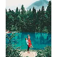 Ідейка Картина за номерами "Побачення біля озера" (40x50см) КНО2271