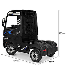 Вантажівка електрична дитяча Bambi bM 4208EBLR-2 пульт ДК електровантажівка акумуляторна одномісна чорний, фото 3