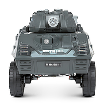 Танк дитячий електричний Bambi Racer M 4862BR-11 MP3 USB на акумуляторі двомісний пульт ДУ сірий, фото 6