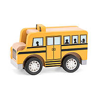Игрушечная машинка Школьный автобус 44514 деревянный, World-of-Toys