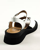 Босоніжки на танкетці Phany 612159 38 Білі шкіра 36, фото 4