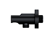 Душовий гарнітур прихованого монтажу Corsan LUGO BLACK + BOX чорний з термостатом, фото 5