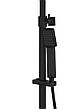 Душовий гарнітур Corsan ANGO BLACK MATT з термостатом, фото 2