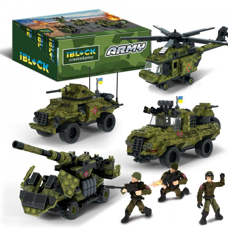 Конструктор IBLOCK Армія, 203-234 деталі PL-921-429 G-Rich, фото 1