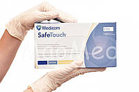 Латексные перчатки Medicom SafeTouch текстурированные без пудры 100 шт Белые размер XS, S, M, L, XL