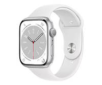 Смарт-годинник Apple Watch Series 8 GPS 45mm Silver Aluminum Case with White S. Band-M/L (MP6N3, MP6Q3)