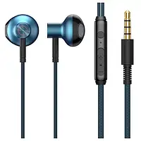 Проводные наушники с микрофоном Baseus Encok 3.5mm Wired Earphone H19 Blue (NGH19-03)