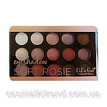 Палітра 15 тіней для повік DoDo Girl Eyeshadow Soft Rosie D3085/02 — розпродажу, фото 2