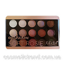 Палітра 15 тіней для повік DoDo Girl Eyeshadow Soft Rosie D3085/02, фото 2