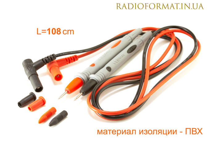 Щупы измерительные для мультиметра ПВХ 20А, 1000В толстые иглы, ПАРА ...