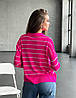 Легкий жіночий джемпер поло в тонку смужку Ssch2030, фото 8