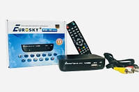 Цифровой эфирный приемник DVB-T2 приставка Eurosky ES-16 Mini тюнер T2