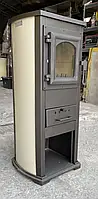Опалювально-варильна піч Termo Sistem KLASIK LUX 7кВт, котлова сталь + чавун