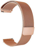 Ремешок Samsung Watch Gear S3 46mm/22mm Milanese Loop Розовое золото