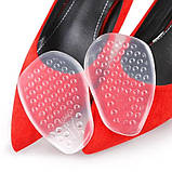 Гелеві подушечки у взуття для передньої частини стопи від мозолів-натоптишів 2 шт., фото 5