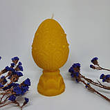 Свічка у формі яйця, висота 13,5 см, фото 2
