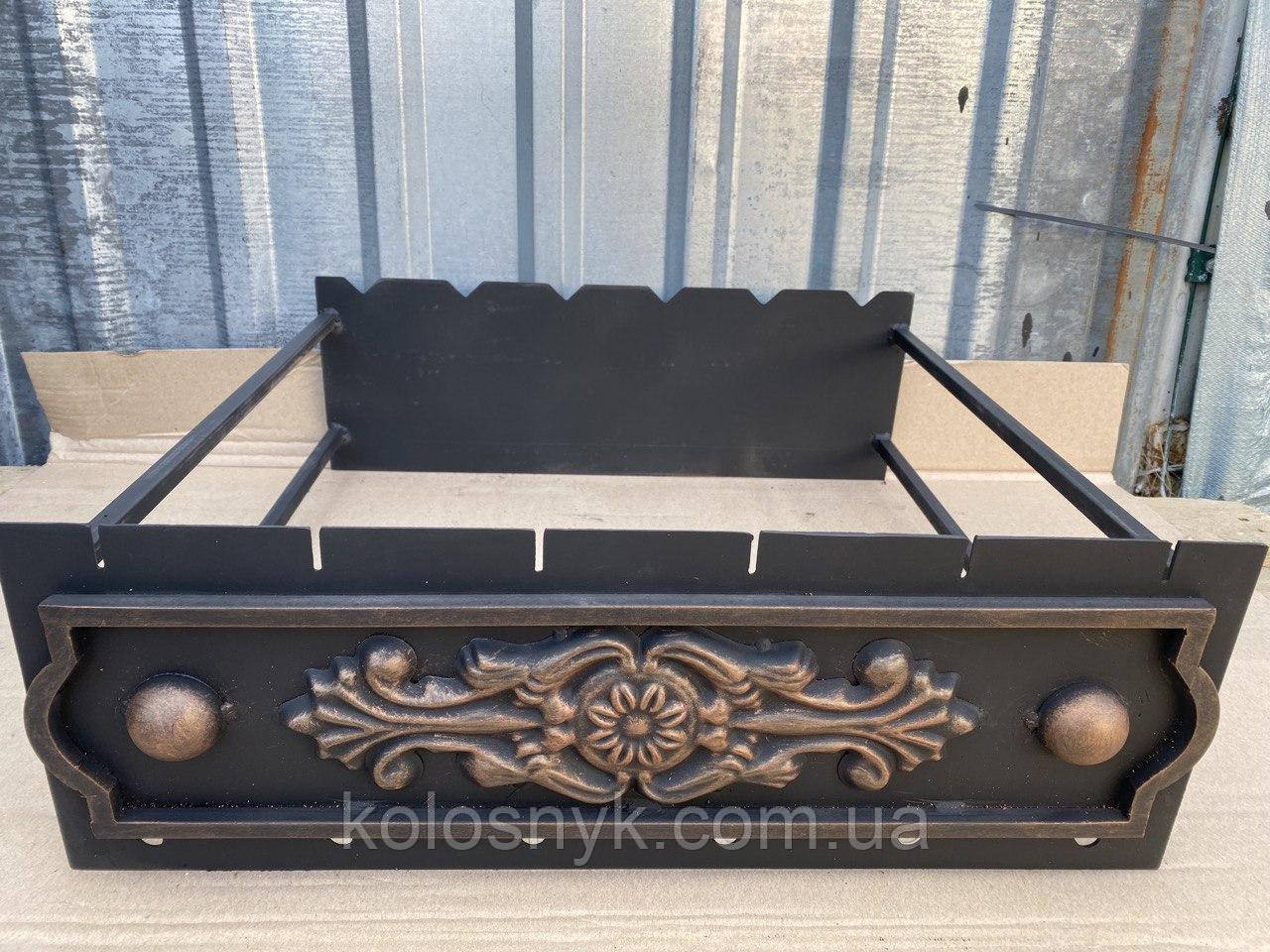 Вставка в мангал барбекю 500х500х180 мм, метал 3 мм