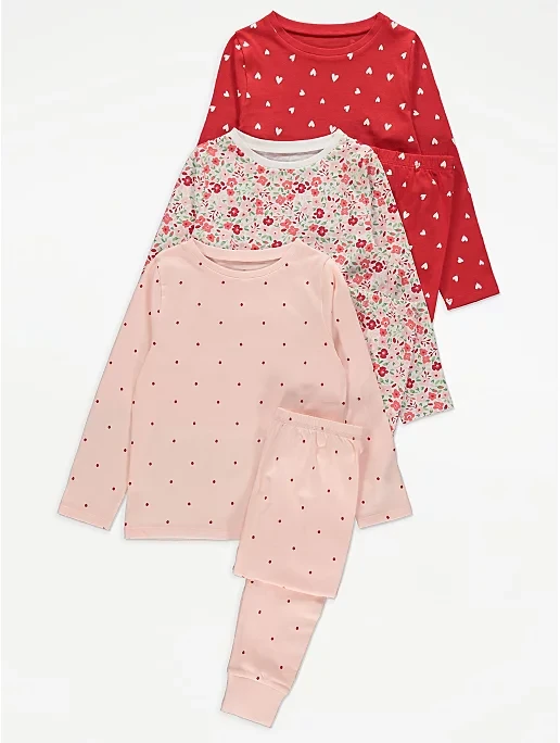 Піжама для дівчинки квытковий принт George 134, 140см, фото 1