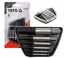 Набір Екстракторів Для Зламаних Гвинтів (М3-М25) 6 шт YATO (YT-0590)