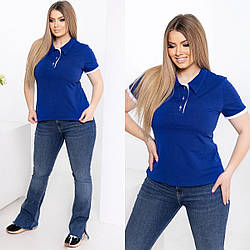 Футболка поло жіноча силуетного крою на ґудзиках