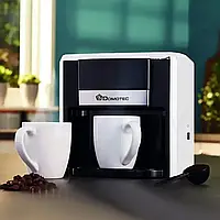 Капельная кофеварка с 2 чашками Domotec MS-0706 Белая