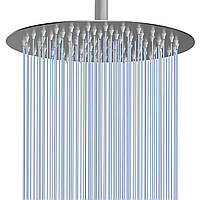 Лійка тропічний душ стельова (верхня) 70 отворів Mixxus SH-04 (нержавіюча сталь)