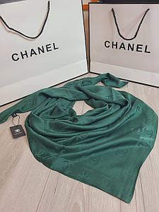 Хустка шовкова зелена