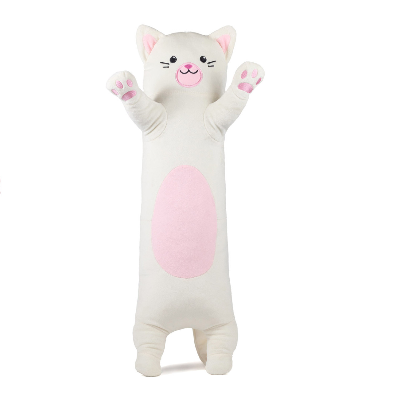 М'яка іграшка KidsQo валик кіт Еклер молочний 80см (KD732), фото 1