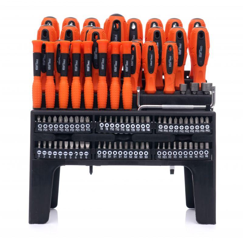 Набір викруток і біт 100 шт. Kraft Dele KD10957