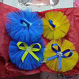 Набір бантиків для дівчинки резинки чи заколочки паиріотичний України український украинский 45 грн, фото 2