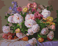 Картина по номерам цветы "Півонії та іриси" LC40105