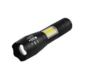 Ліхтарик 1831-T6+COB  zoom акуммулятор