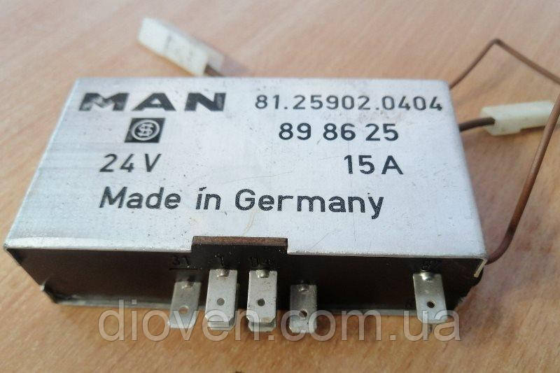Блок керування 24 В, 15 А, релесистема свічок розжарювання MAN 81.25902-0404 (Арт. 81.25902-0404)