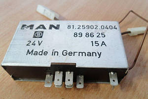 Блок керування 24 В, 15 А, реле-система свічок розжарювання MAN 81.25902-0404 (Арт. 81.25902-0404)