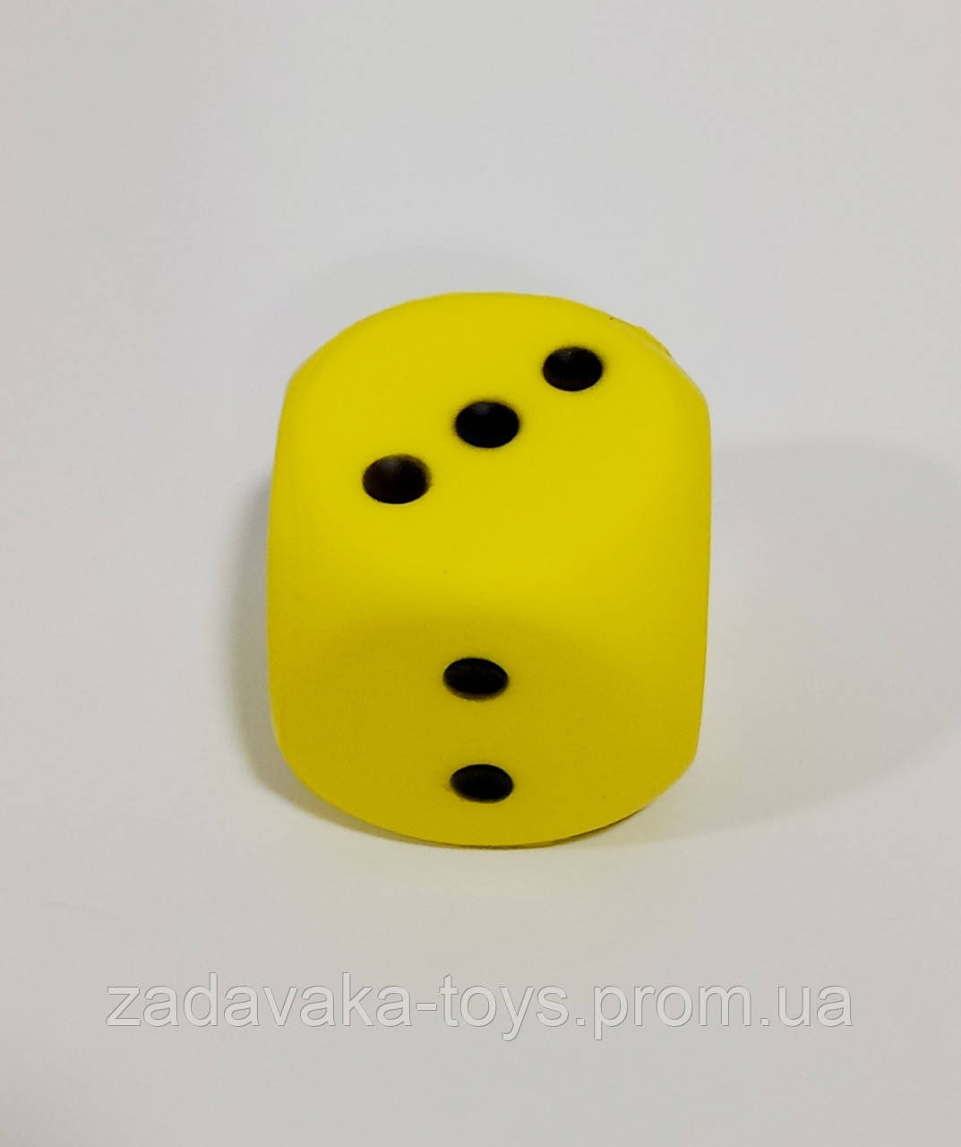 Кубик фомовий для настільних ігор "Кістки гральні 6см" ZY123 середній (6903317446520) Жёлтый