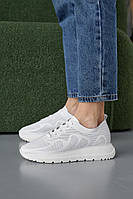 Жіночі кросівки шкіряні весна-осінь на платформі білі на високій підошві Розміри 36,37,38,39,40,41