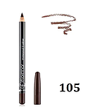 Водостійкий олівець для очей Flormar Waterproof Eyeliner 105 Warm Brown (Коричневий) 1,7 г, фото 3