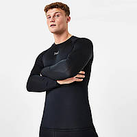 Everlast ls baselayer black футболка компресеоная термо рашгард оригинал черная - M