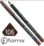 Водостійкий олівець для очей Flormar Waterproof Eyeliner, №106 Dark Chestnut, 1,14 г, фото 3