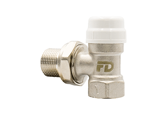 Кран радіаторний кутовий термостатичний FADO 1"