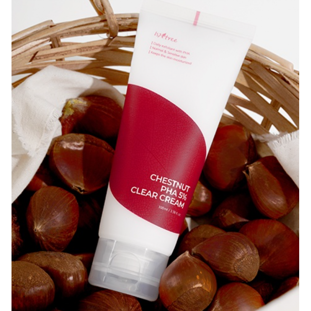 Isntree Chestnut PHA 5% Clear Cream Оновлювальний крем з 5% PHA-кислот 100 мл, фото 1