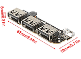 Плата PowerBank 3xUSB 5В 2A,1.5А,1А, фото 5