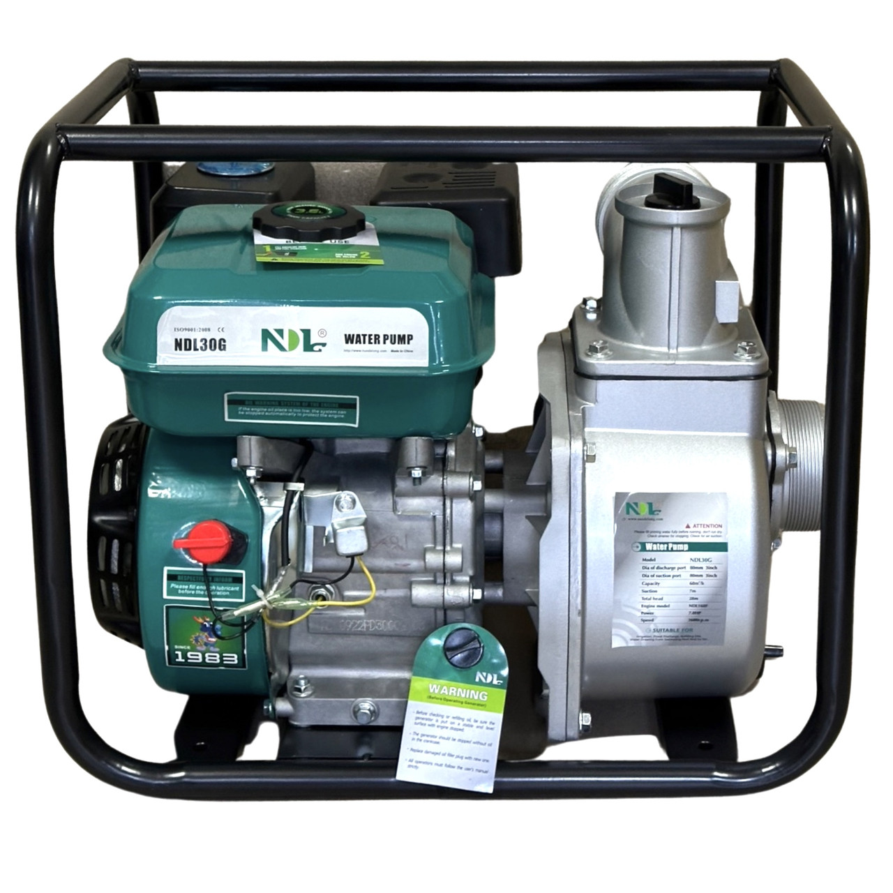 БЕНЗИНОВА МОТОПОМПА NDL30G (60 кубів на годину), фото 1