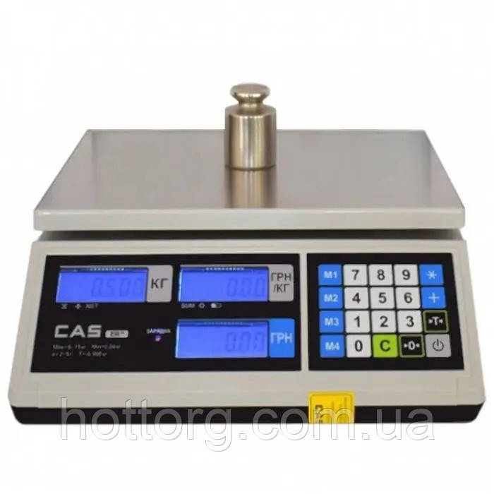 Ваги торгові CAS ER JR-CB (6, 15, 30 кг)