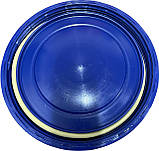 Бідон 55 л харчовий тришаровий Ø40*57,1 см синій (кришка з ущільнювачем), фото 4