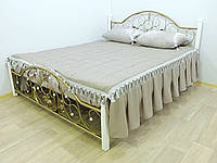 Кровать Жозефина металлическая на деревянных ножках