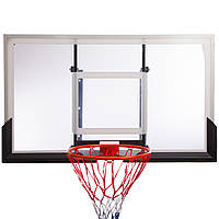 Щит баскетбольний із кільцем і сіткою SP-Sport S027B d-45 см Чорно-білий