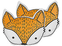 2 хлопковые подушки детские лисички 50 х 40 см оранжевые VADODARA
