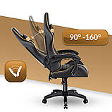 Комп'ютерне крісло Hell's HC-1003 Gold, фото 5